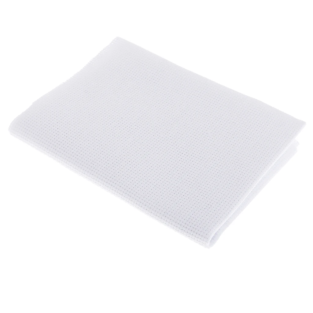 White 11CT/14CT Cross Stitch Cloth Aida Fabric DIY Hand Embroidery Cloth DIY handmade needlework sewing