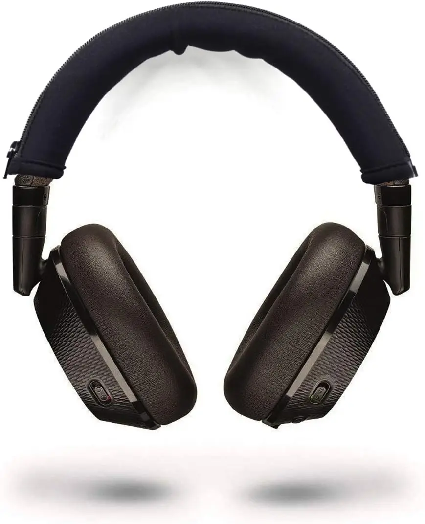 Pengganti pelindung ikat kepala hitam dan bantalan telinga coklat sarung bantal suku cadang untuk Plantronics Backbeat Pro 2