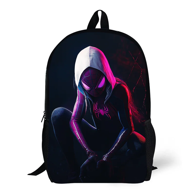 

1pc Gwen Spider Man printed backpack, student backpack, gift, suitable for daily commuting use