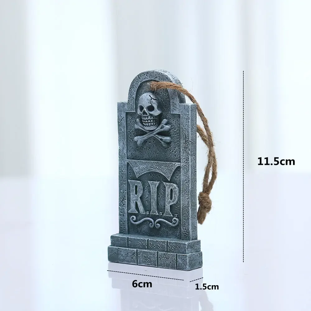 Halloween Decoration Tombstone Tag Resin Prop Decoration Halloween Crafts Gift