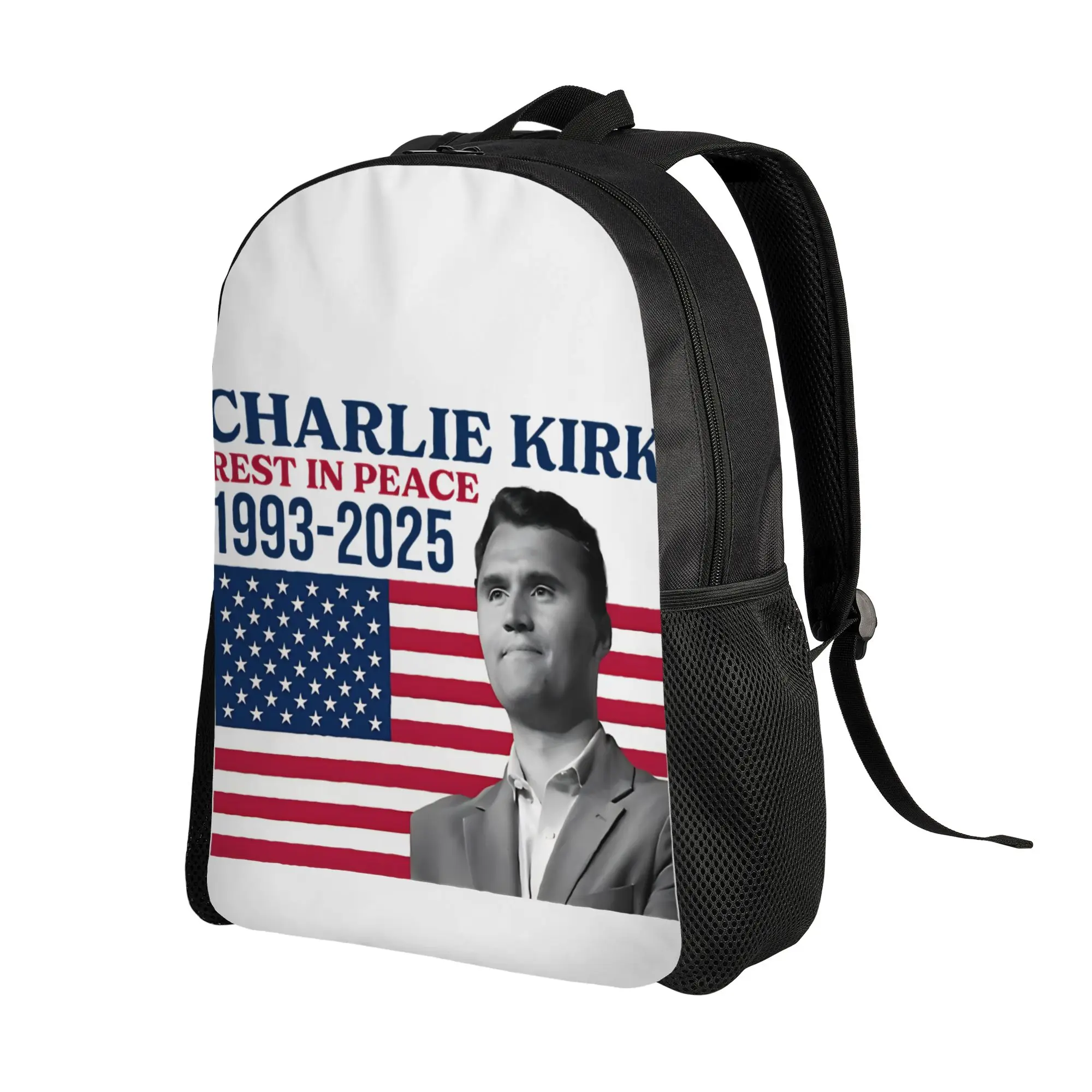Rest In Peace Charlie Kirk Backpack Girl  Big Backpacks Polyester Leisure School Bags Travel Designer Rucksack