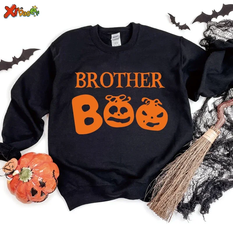 Vintage Pumpkin Halloween Family Pullovers Harajuku Hoodie MEN Women Autumn Sweatshirt Farm Fresh Pumpkins Sweatshirts Family SET