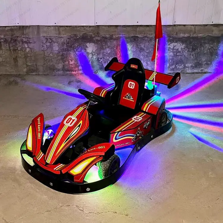 High Attendance Indoor Amusement Play Ground Park Kiddie Rides Go Cart with Light Battery Remote Bumper Cars for Sale