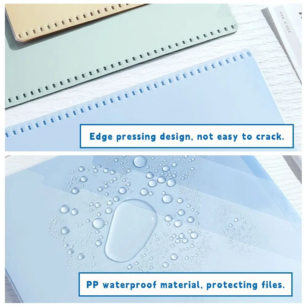 

6-Layer A4 File Folder Large Capacity Gradient Color Test Paper Storage Clip Thickened Data Storage Booklet Back To School