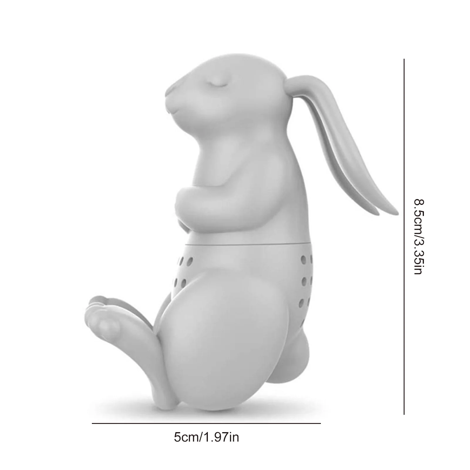 Rabbit Tea Infuser Cute Bunny Silicone Tea Maker Bunny Tea Infuser Filter Strainer Tea Diffuser Filter for Loose Leaf Tea