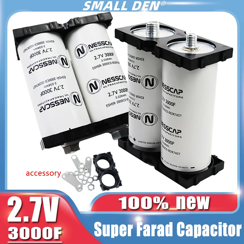 New 2.7V 3000f diy 12v 24v 48v Super Farad Capacitor Electric Vehicle Starting Power Spot Welding Electromechanical Container AA