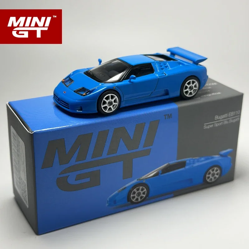 MINIGT 1:64 Bugatti EB110 Super Sport coche de aleación azul Modelo 890