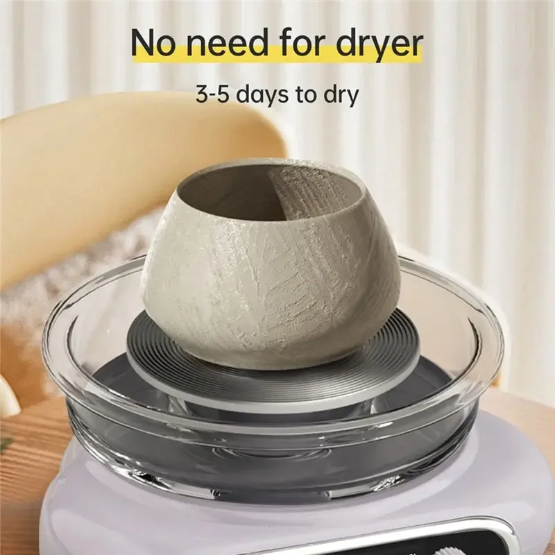 

A60zmini Electric Pottery Wheel Kit Clay Art Turntable Detachable Cleaning US Plug for Home DIY Work Mini Pottery Wheel Kit