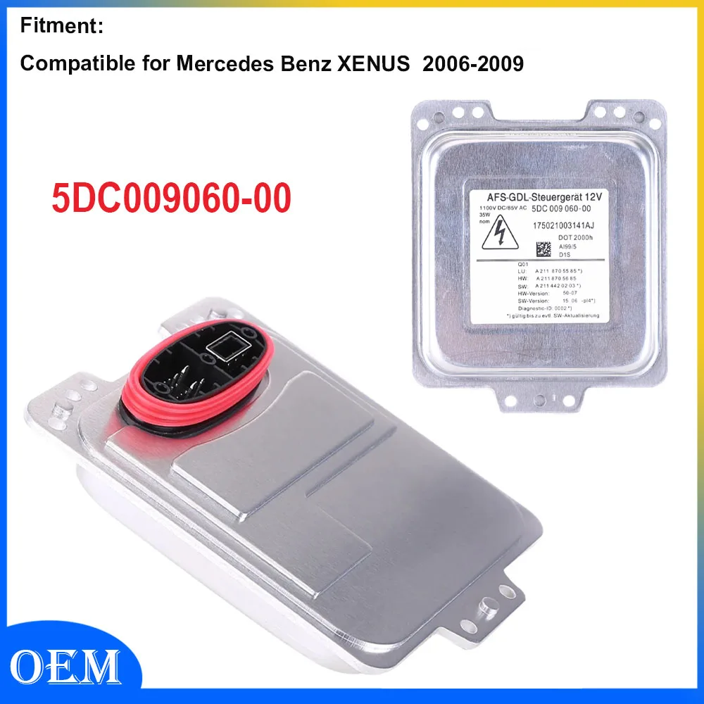 

Xenon Headlight Control Unit Compatible for 2006-2009 Mercedes Benz XENUS 5DC009060-00