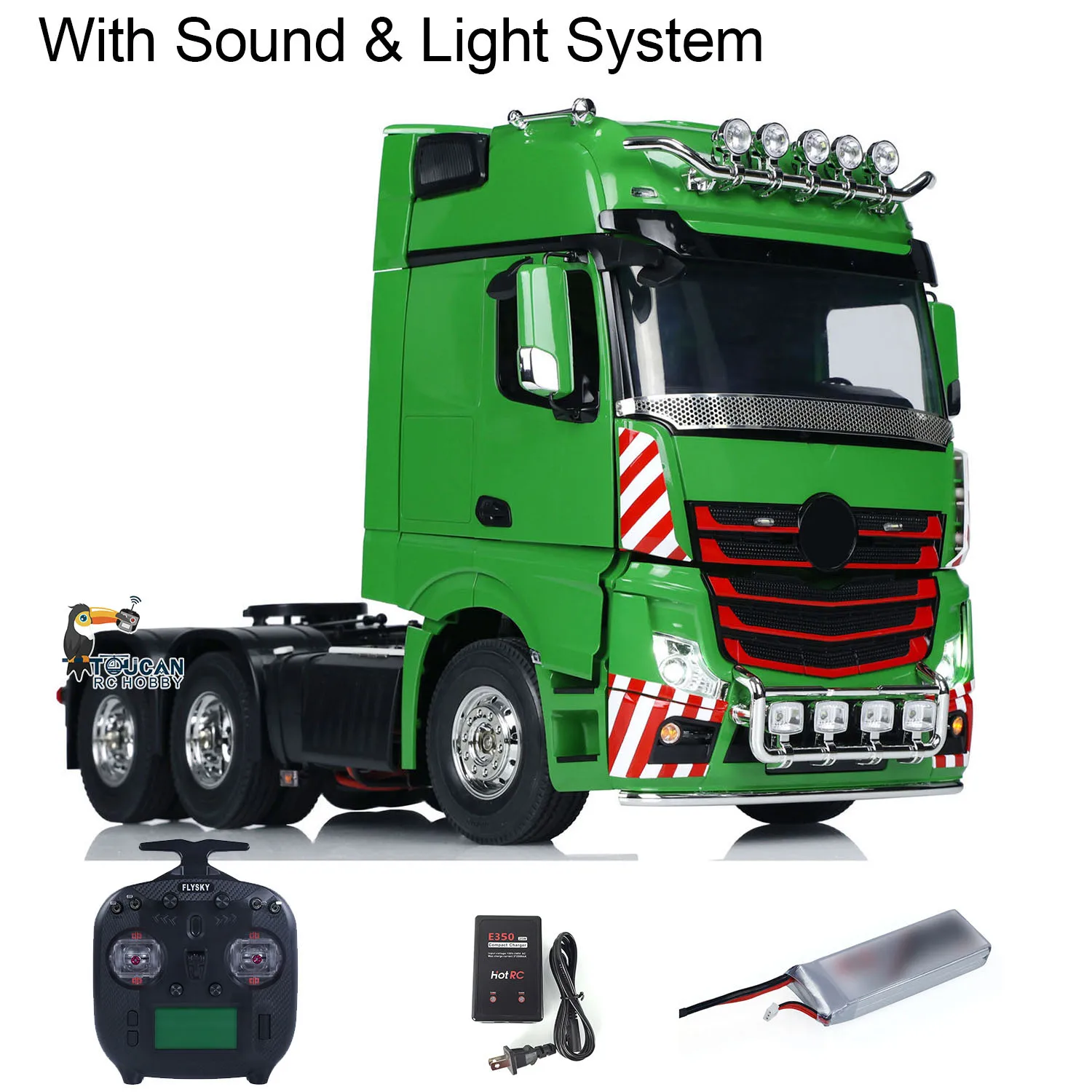 3363 1/14 RC Tractor Truck 6x4 Remote Control Lorry RTR Model ST8 Radio Battery Sound Light System Painted Assembled Toy Model