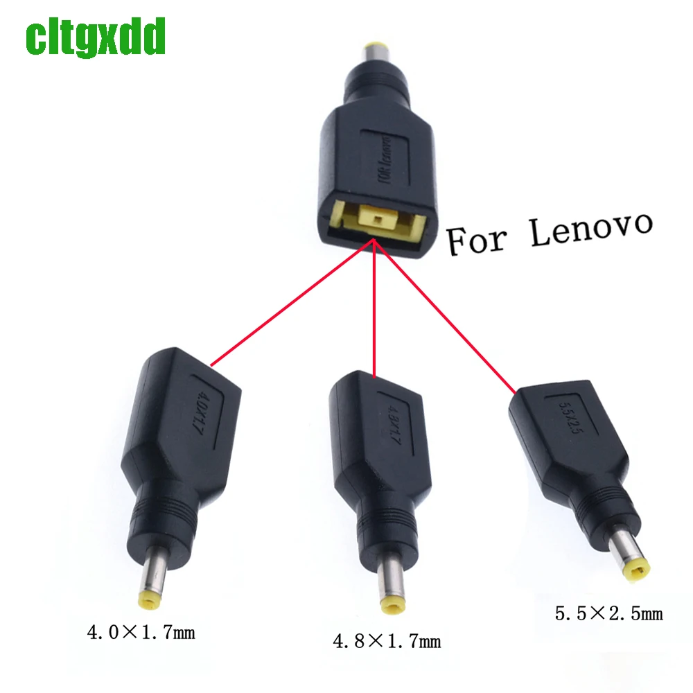 

1 шт. Cltgxdd подходит для Lenovo Square Mouth Female To Round Mouth DC4.0 * 1,7/4,8*1,7/5,5*2,5 Male адаптер питания для ноутбука