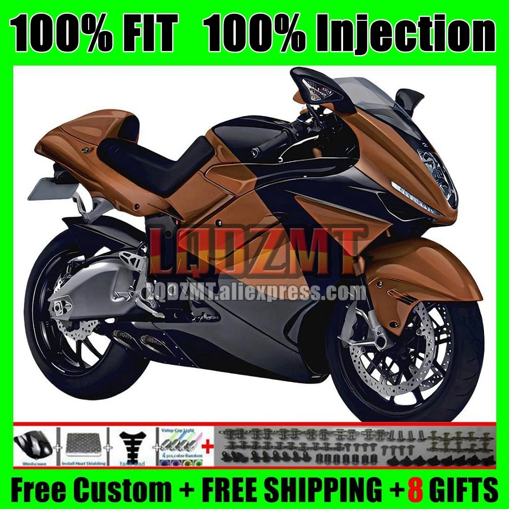 Injection Body For SUZUKI Hayabusa GSXR 1300 CC 21 22 23 24 30No.70 GSXR-1300 Hot brown GSXR1300 2021 2022 2023 2024 Fairing