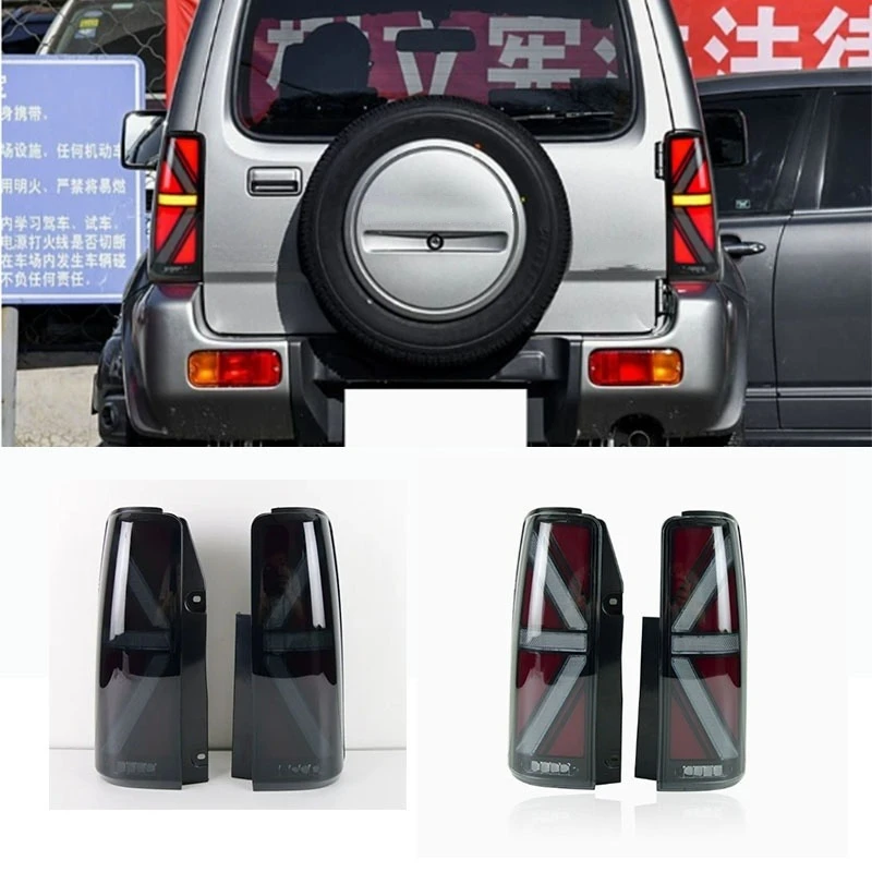 

Led Taillight Assembly For Suzuki Jimny 2007-2017 Dymanic Turn Signal Brake Reverse Lights Tail Light Modification Accessory