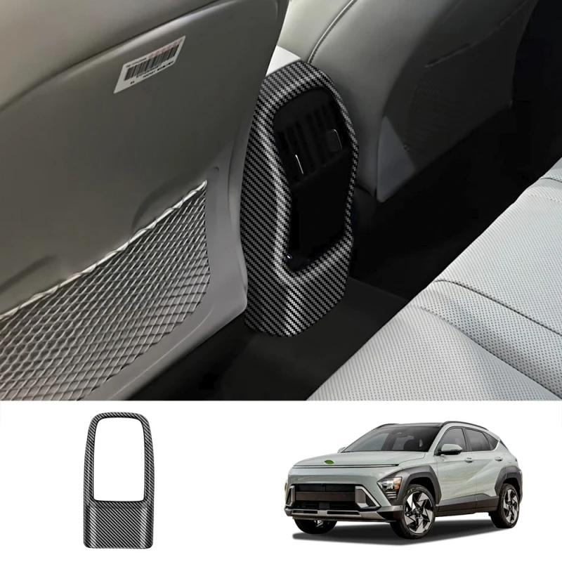 

Подлокотник для Hyundai KONA 2024 2025, внутренний подлокотник из АБС-пластика, Вентиляционная решетка переменного тока, задняя панель анти, USB панели, автомобильные аксессуары