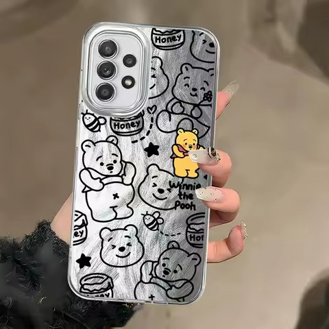 Soft Cover Phone Case for Samsung Galaxy A51 A52 A20s A33 A34 A24 A23 A35 A36 A21s A55 A73 A22 A31 Disney Winnie The Pooh