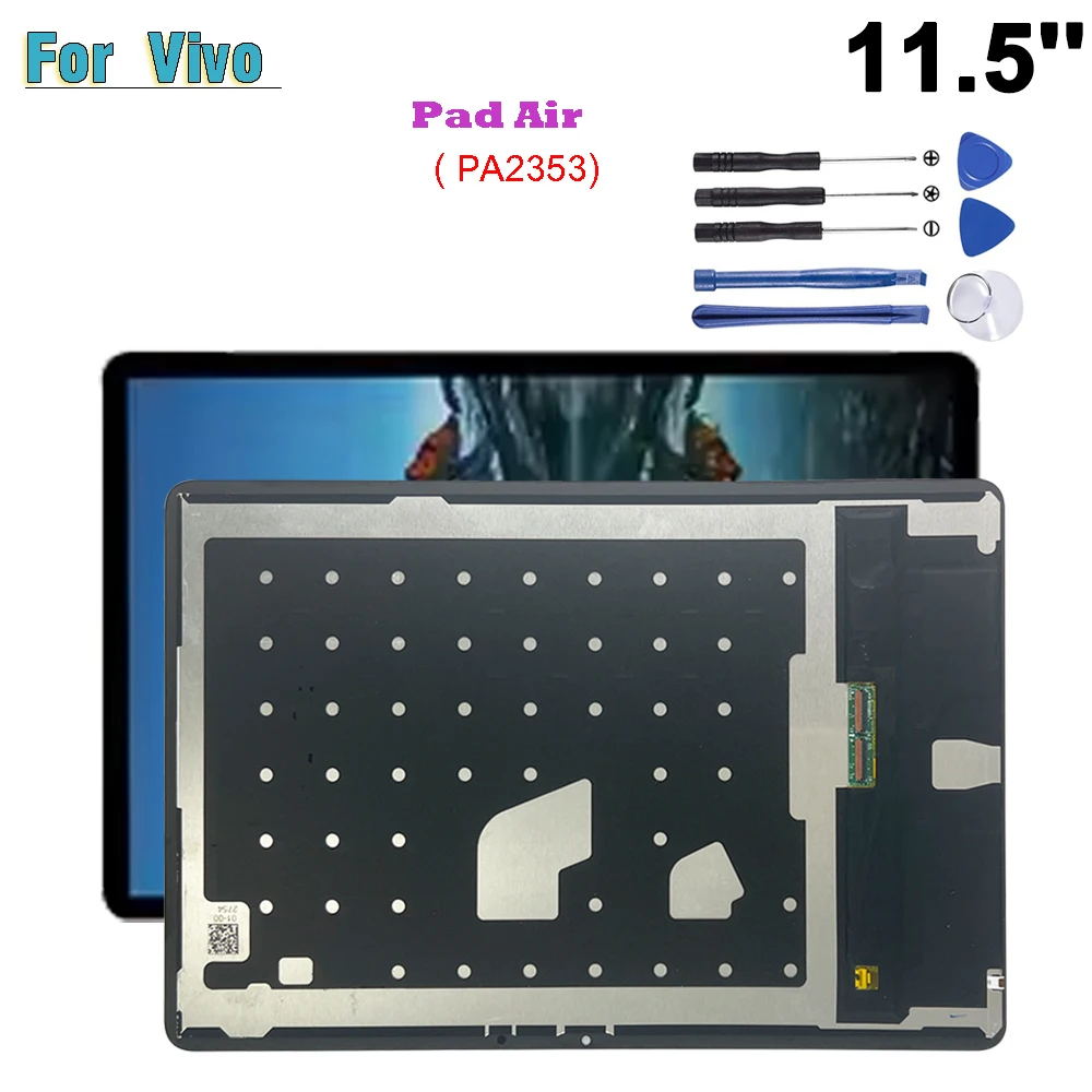 New For Vivo Pad Air 2023 PA2353 11.5'' LCD Display Touch Screen Digitizer Glass Assembly Repair Parts