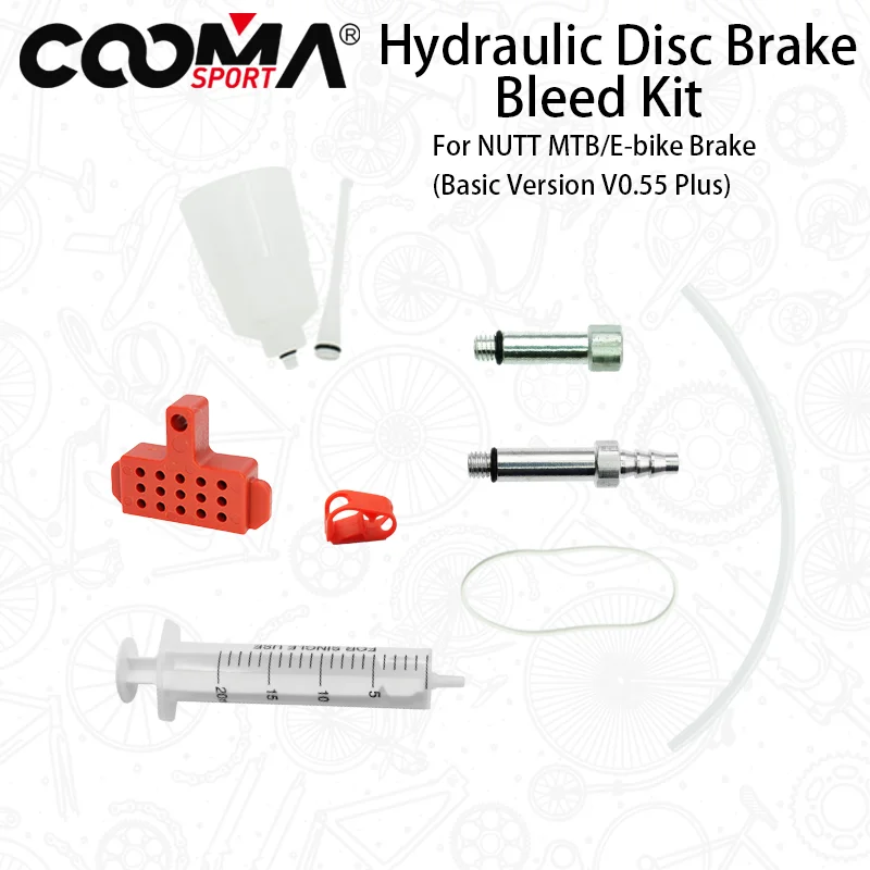 Hydraulic Brake Bleed Kit for NUTT A1 A2 Hydraulic Brake, Mineral Oil Basic Tool Kit