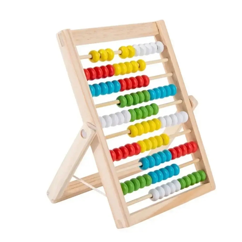 Calculating Beads Wooden Educational Counting Toy Wooden 100 Beads Math Learning Toys Puzzle Toy Counting