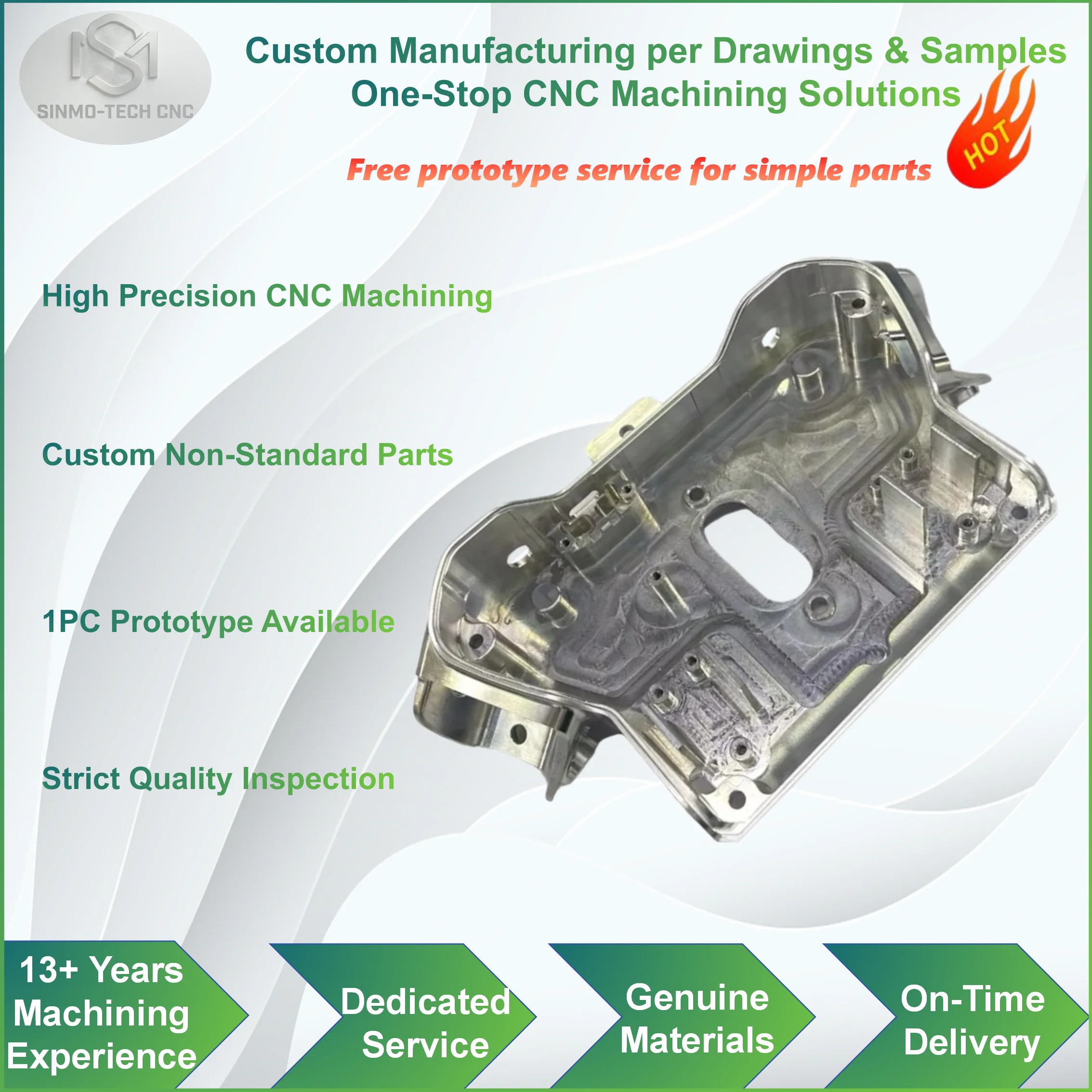 CNC Turning Milling Custom Service Aluminum Stainless Steel Precision Mechanical Component Industrial OEM Parts
