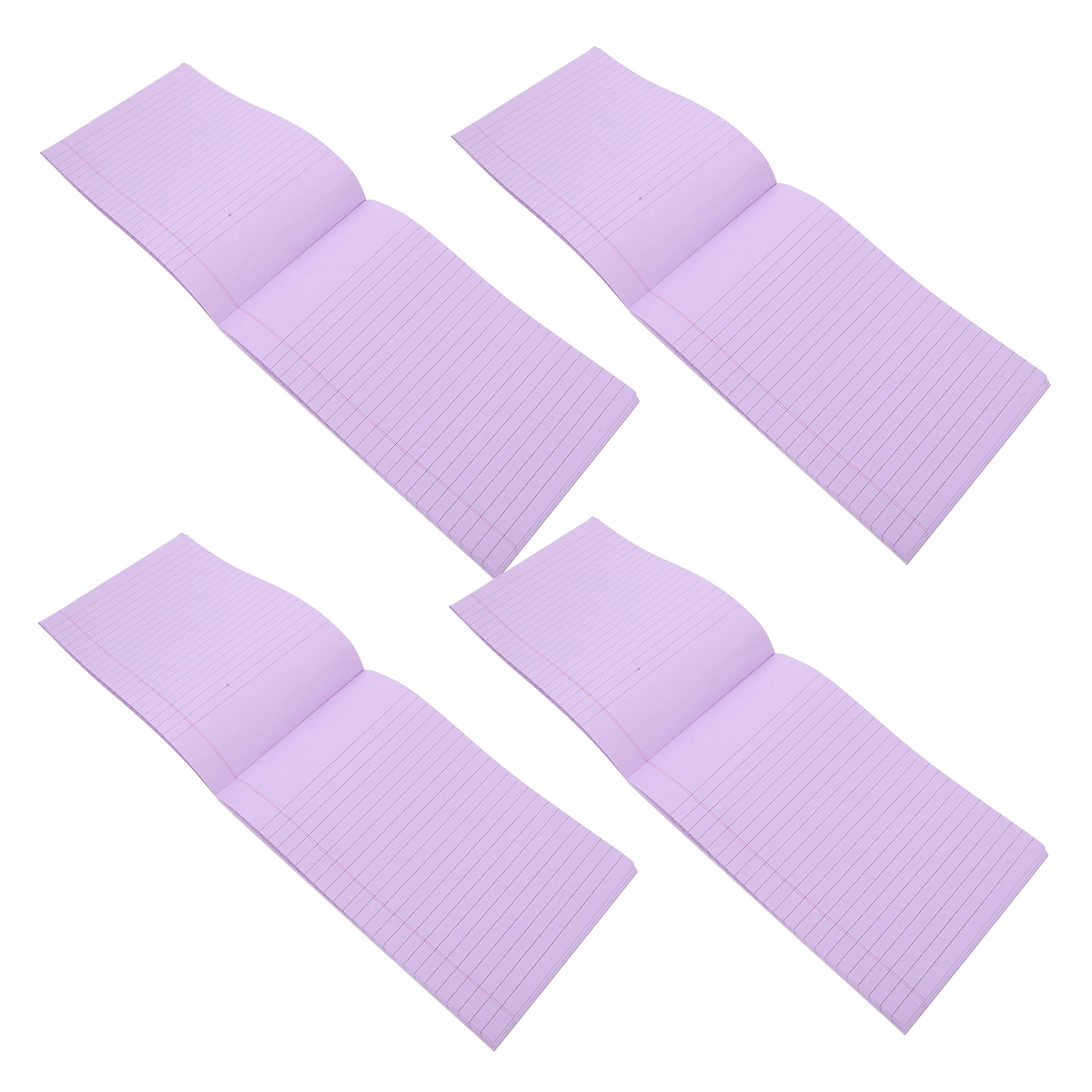 Bloc de notas con revestimiento A5, Bloc de notas de papel portátil con escritura suave para trabajo, estudiantes, Idea de oficina, Bloc de notas, 4 Uds.