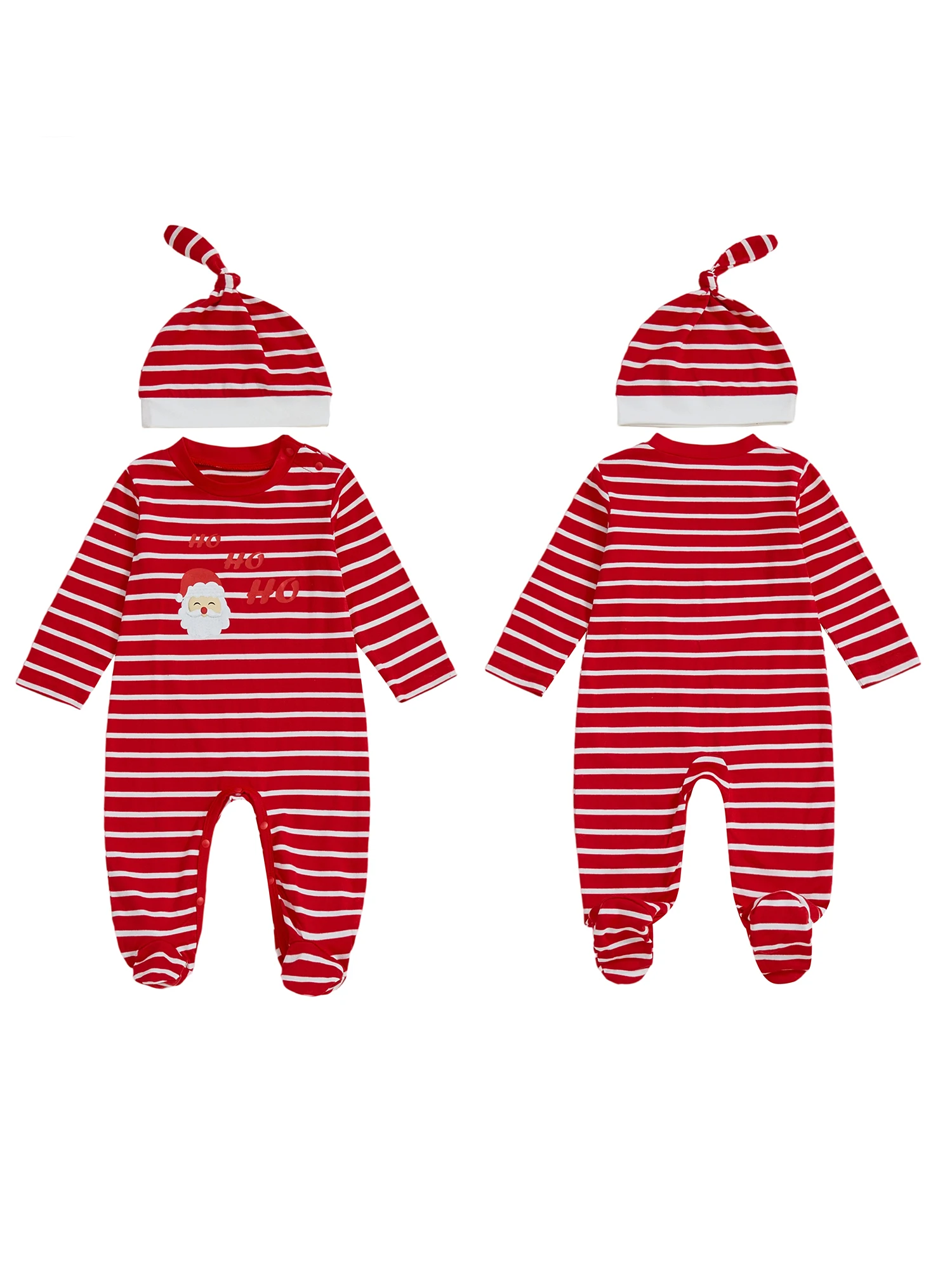 

Cute Toddler Winter Snowflake Adorable Reindeer Patterned Playsuit with Matching Beanie Hat for Christmas