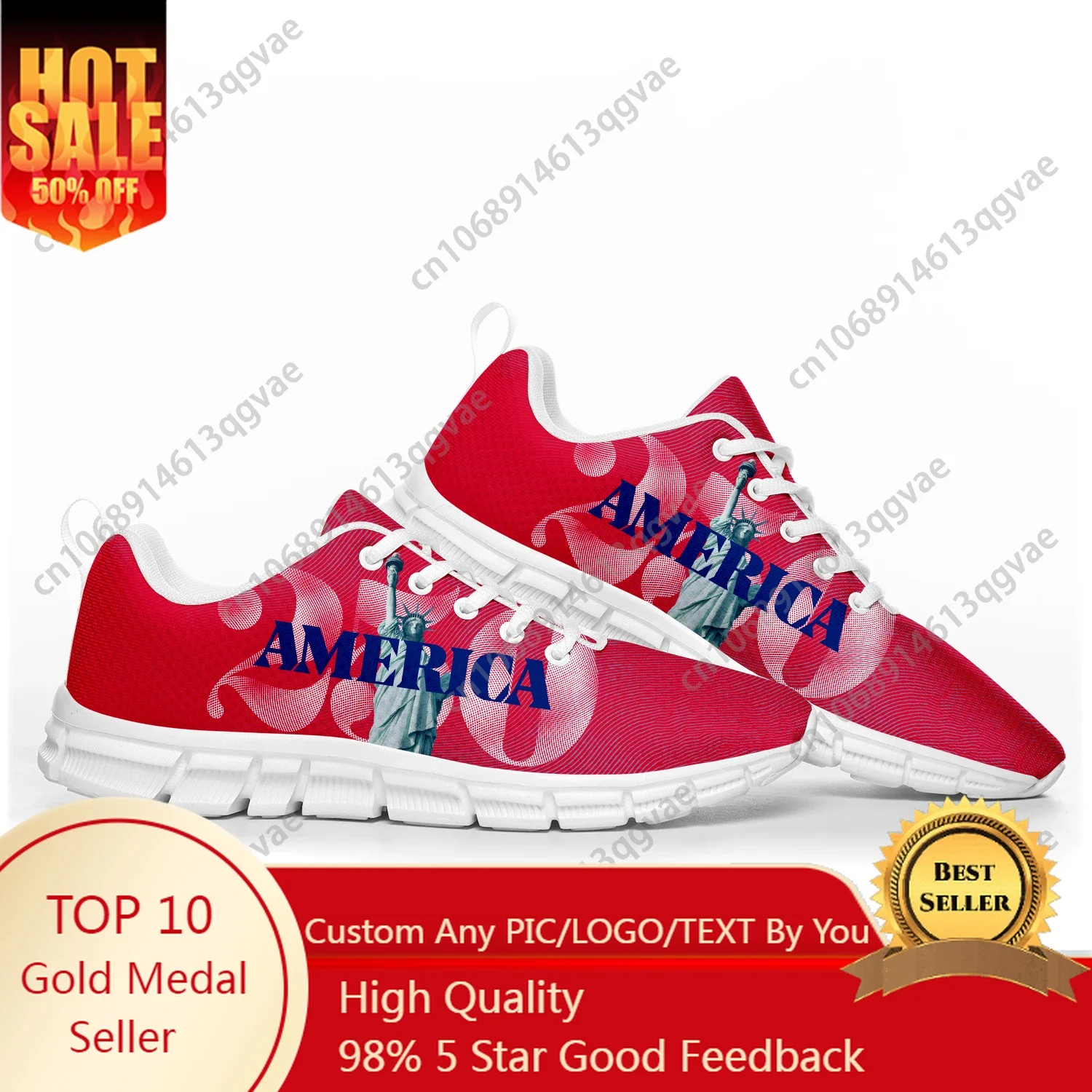 The USA 250 Anniversary Sports Shoes Mens Womens Customized Sneakers Shoe High Quality Couple