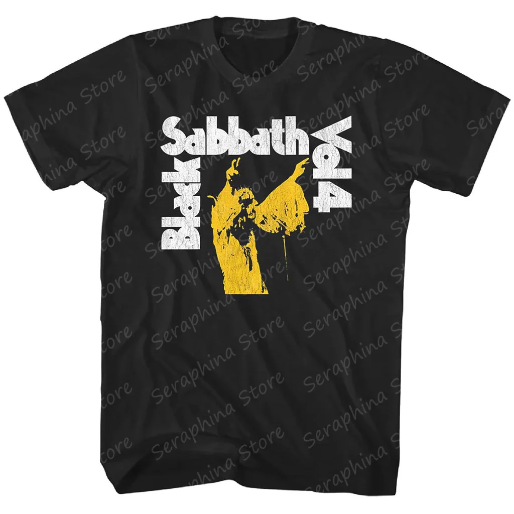 

Sabbath Vol. 4 On Black Co-Branded High-Quality Cotton Short Sleeve T-Shirt Men's And Women's Casual Style Fashion T-Shirt