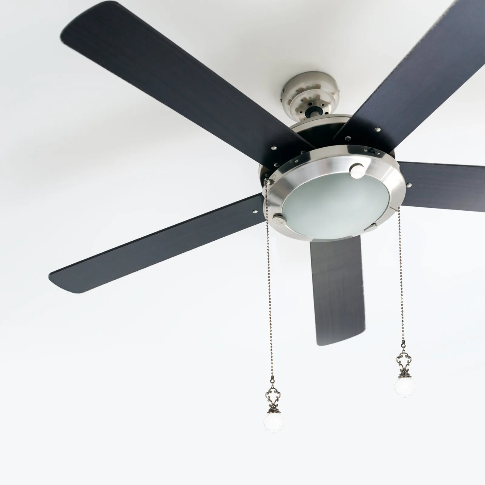 

2 шт. хрустальные цепочки-подвески для потолочного вентилятора, декоративные цепочки для светильников, удлинительные цепочки для вентиляторов, соединительные цепочки для ламп, детали для мастерской