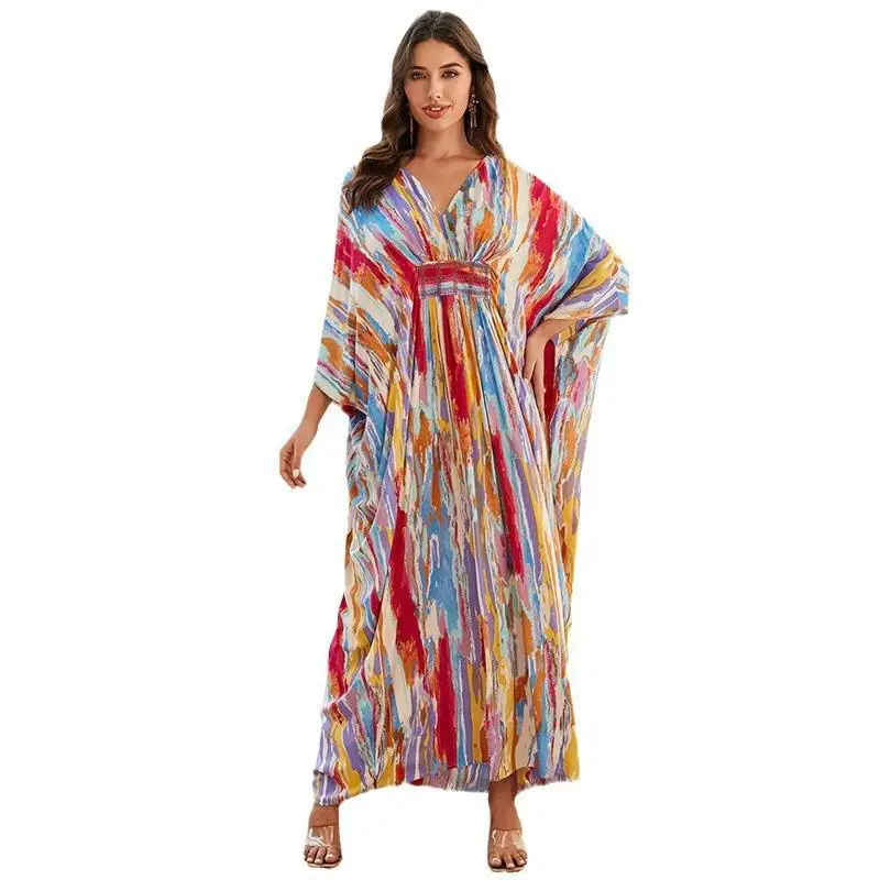 

Pareo Women Beach Cover Up 2024 Bath Outlet Clothing Cape For Bathing Suit Exits Summer Clothes Colorful Loose Robe Style