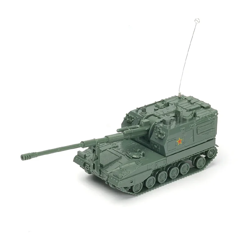 4D 1/72 Tanque Montar Modelo China Howitzer Anti-tanque Missile Militar Artilharia Carro Modelo Menino Brinquedos