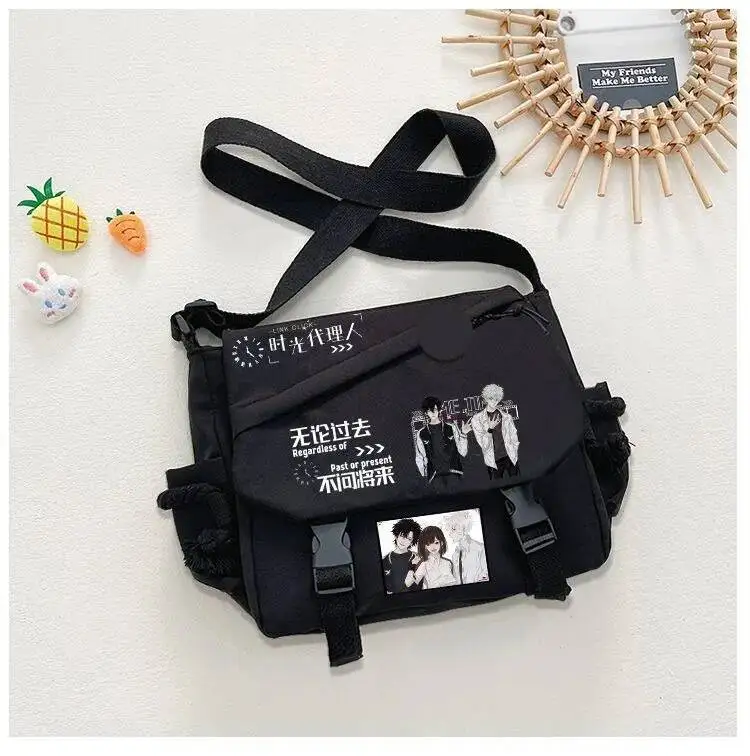 

Anime Game Black Link Click Student Teens Messenger Crossbody Large Capacity Shoulder Bags For School