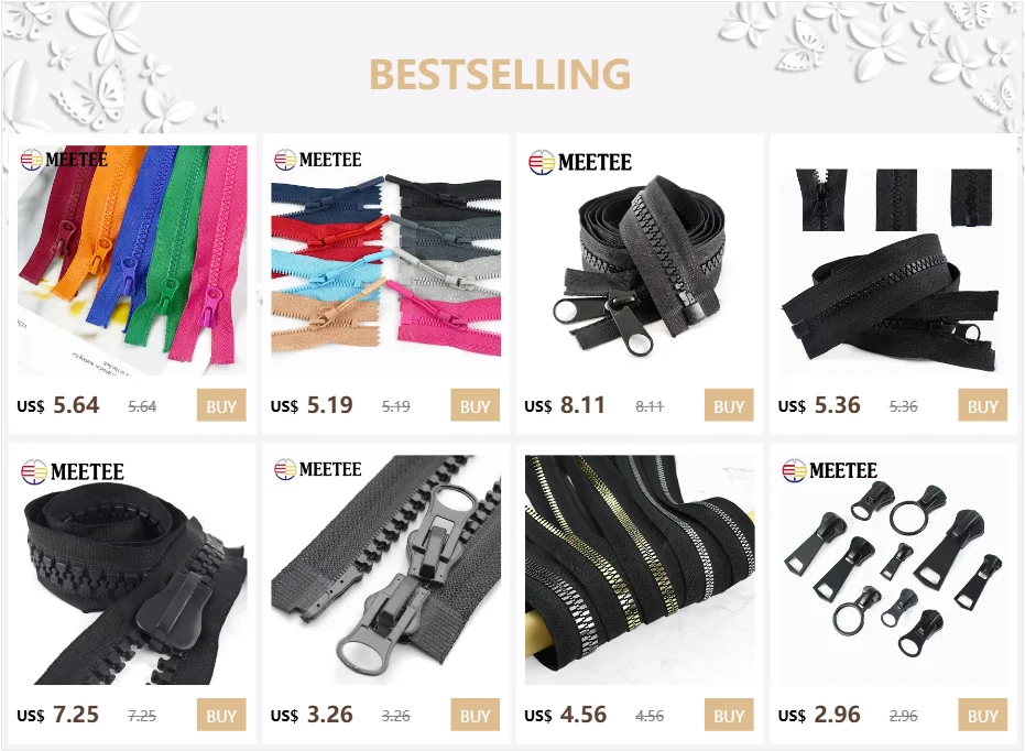 1/2 Stück 5 # 8 # Näh-Reißverschluss aus Kunstharz 60-300cm Einzel-/Doppelreißverschlüsse Schieber Lange Reißverschlüsse für Mäntel Zelte Reparaturset Taschen Kleidungszubehör – Detail 1
