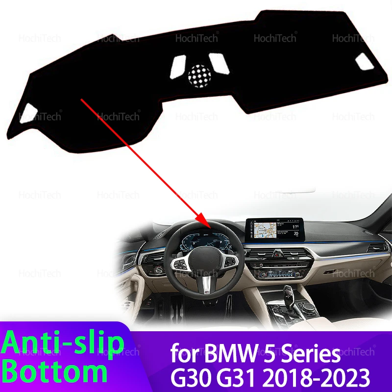 

For BMW 5 Series G30 G31 2018-2023 Accessories Auto Car Dashboard Cover Dash Mat Board Pad Carpet Dashmat Anti-UV Mats