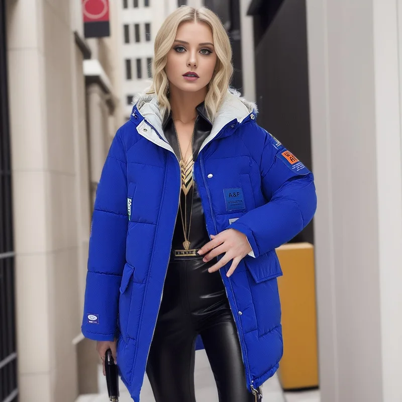 Parka longue rembourrée double face pour femme, veste en coton, version coréenne d'Att BF, hiver 2023