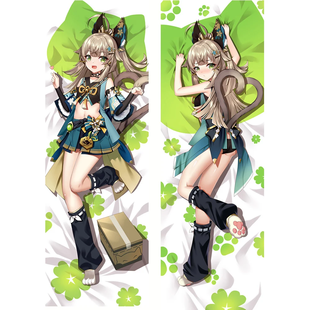 Dakimakura genshin impact Kirara ปลอกหมอนเต็มตัวหมอนอะนิเมะโอตาคุเกมโยนปลอกหมอนตกแต่งเตียงของขวัญ