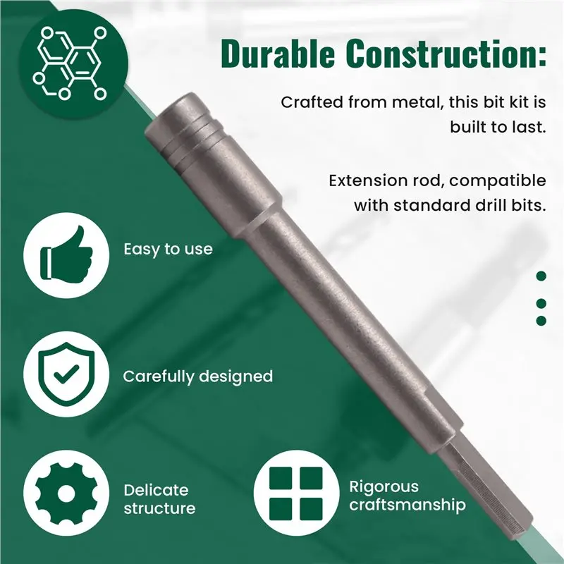 ABHU Bit Driver Extender For Multi-Tool, 1/4 Inch Hex Adapter–Add-On Accessory For Leatherman, Surger, Wave Plus