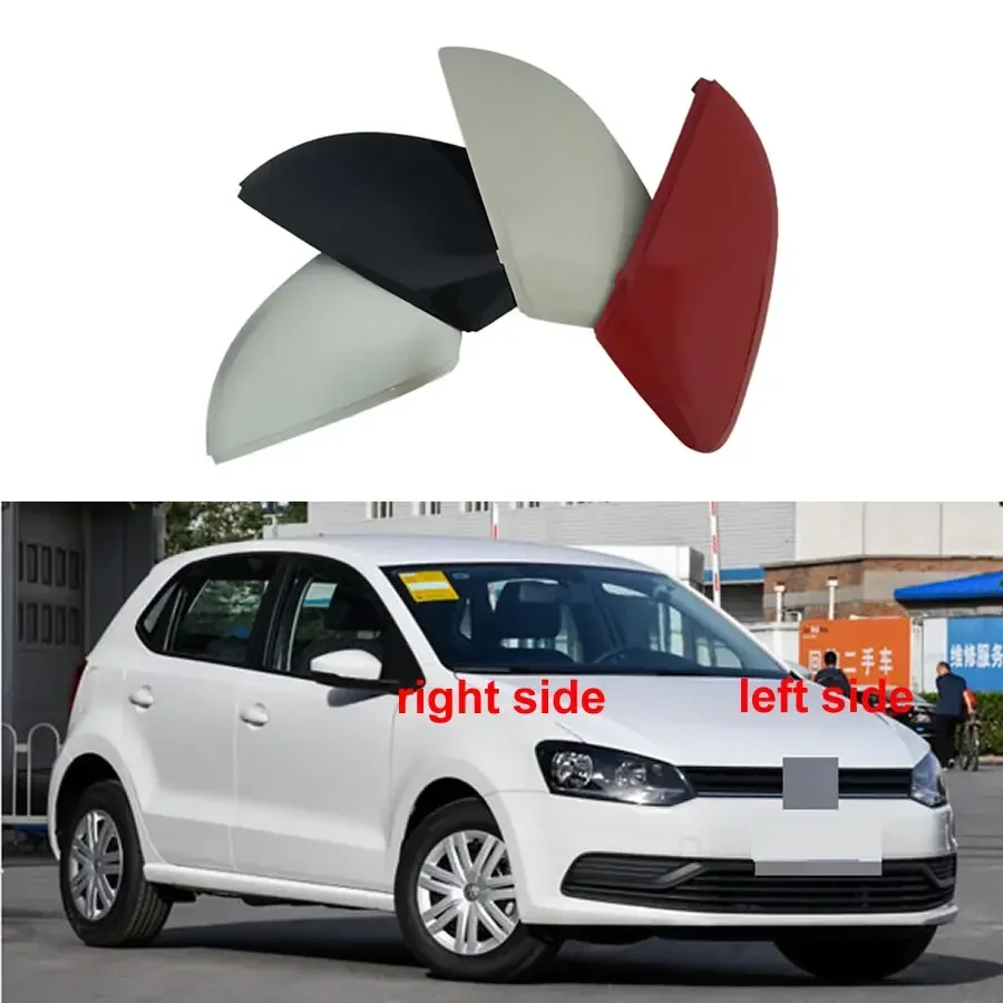 

Для Volkswagen VW Polo 2014, 2015, 2016, 2017, 2018, оболочка для автомобильного зеркала заднего вида, оболочка для зеркала заднего вида, колпачки для боковых зеркал с Цветной росписью