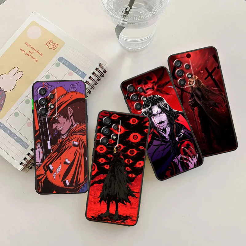 

Hellsing Cool Cute For Samsung A53 A52 A33 A32 A51 A71 A21S A13 A73 A55 A22 A23 A35 A72 A54 A12 5G Black Back Phone Case