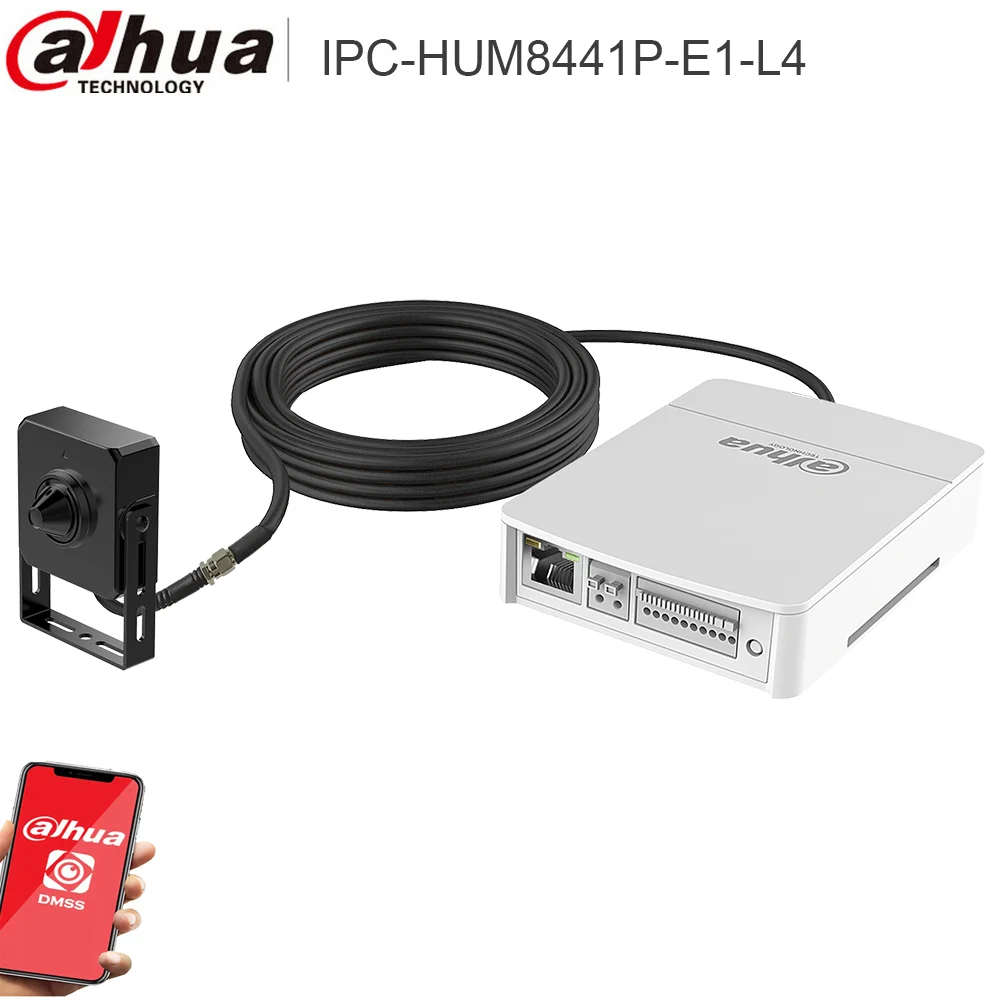 Dahua Mutil language IPC-HUM8441-E1-L4 4MP Covert mini WizMind Network Camera KIT