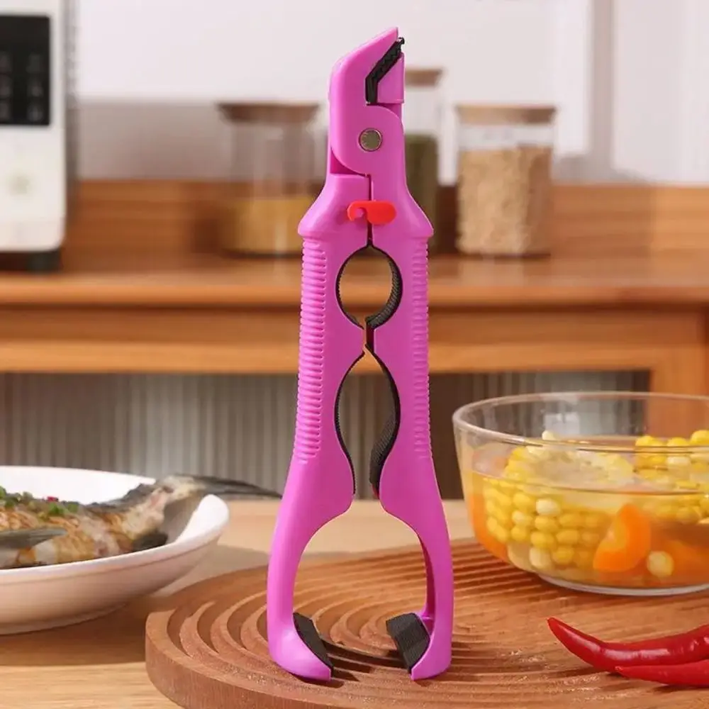 3‑in‑1 Multi‑Function Kitchen Gripper Tongs, Heat Resistant Bowl Plate Clamp, Jar Bottle Opener for Hot Pot Steamer Microwave