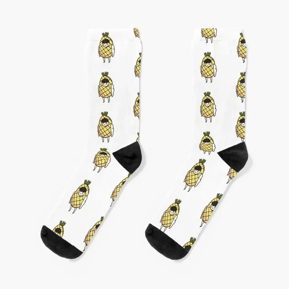 

Monsta X  - Pineapple Wonho Socks Climbing Wholesale sport designer Socks Female Men's