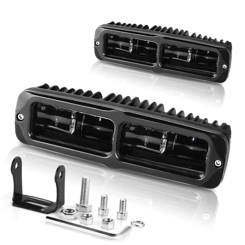 Schlanke 6 "LED-Licht leiste 7d 30w LED-Leiste Offroad 4x4 Arbeits licht Fahr nebels chein werfer weiß 6000k für PKW LKW Geländewagen Sattelzug – Detail 4