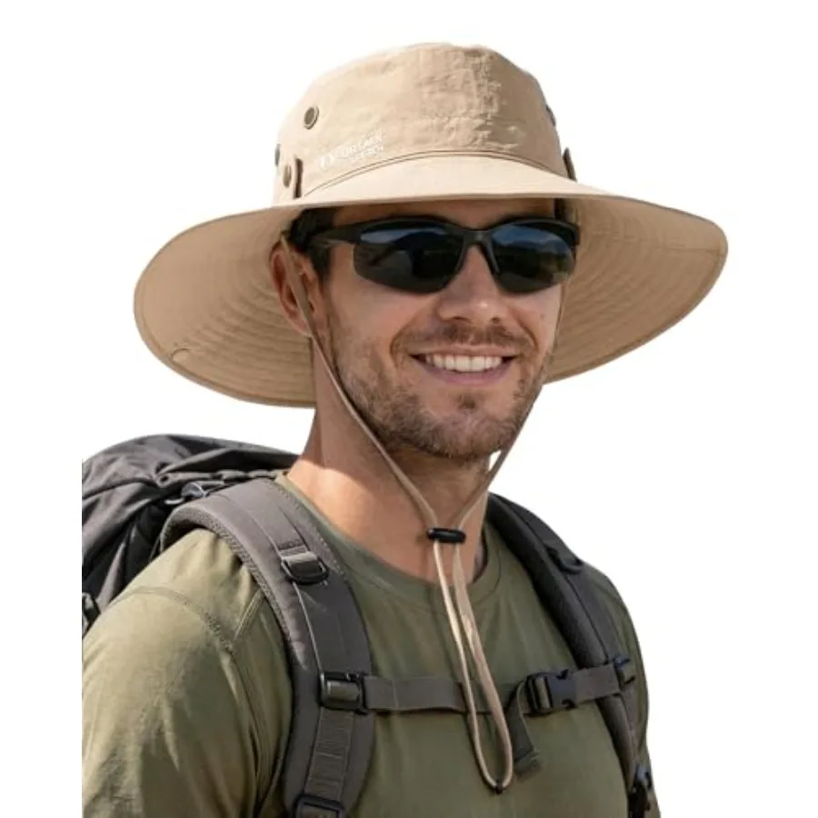 UPF 80 Fishing Hat Foldable Wide Brim Sun Hats
