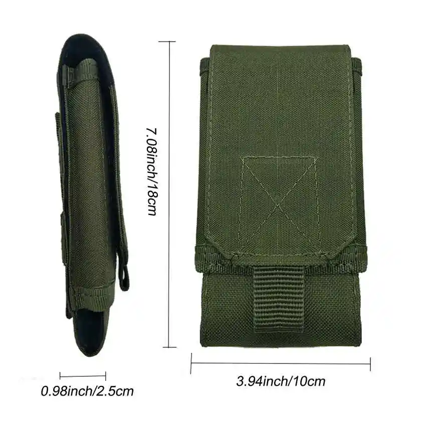 Outdoor 7inch Phone Bag Tactical Phone Holder Sport Waist Belt Case Waterproof Nylon EDC Sport Hunting Camo Bags in Backpack