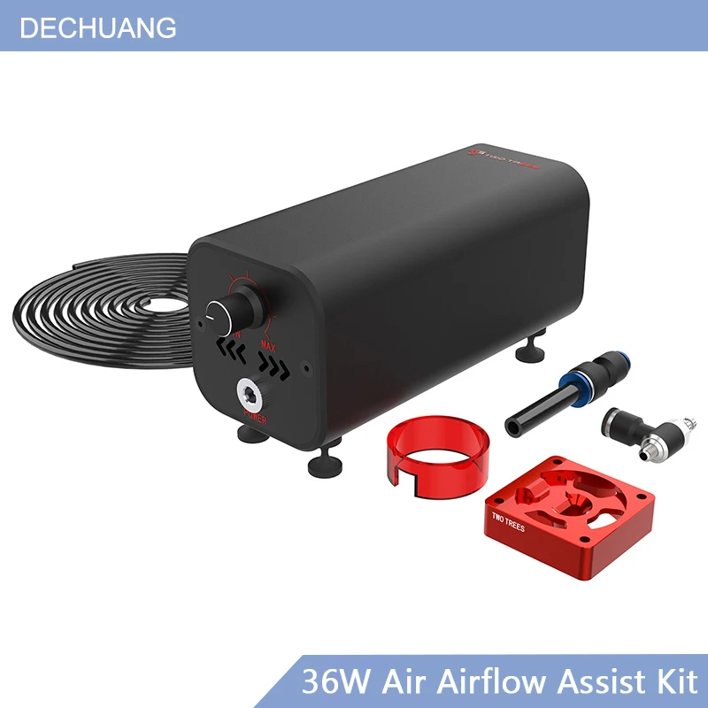 Kit de système d'assistance à l'air Laser X1, 10-30L/min, 36W, pompe d'assistance au flux d'air, élimine la poussière de fumée pour Machine de découpe et graveur Laser TTS-55