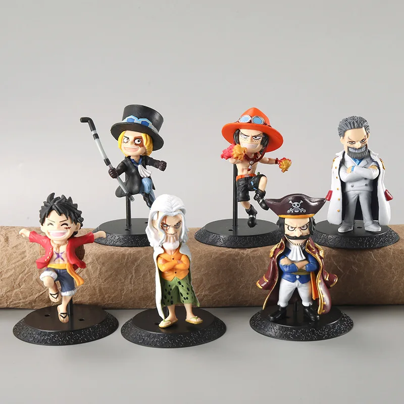 Figurine One Piece Monkey D Luffy Zansabo Gol D Roger Silvers en PVC, modèle à collectionner, jouets beurre