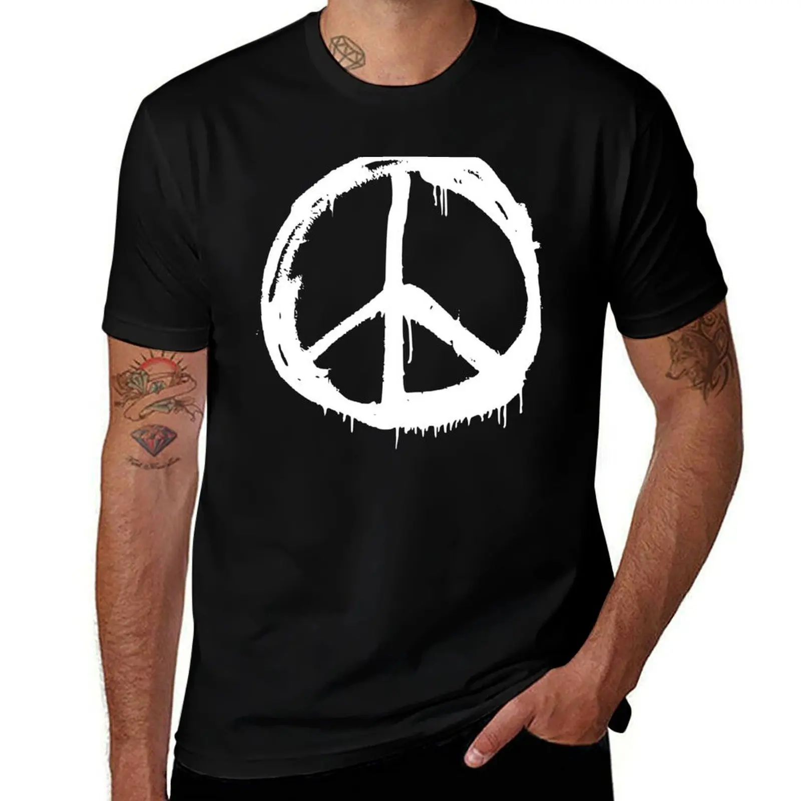 

Peace Sign T-Shirt t shirt for man t shirts for man cotton soft T-Shirt