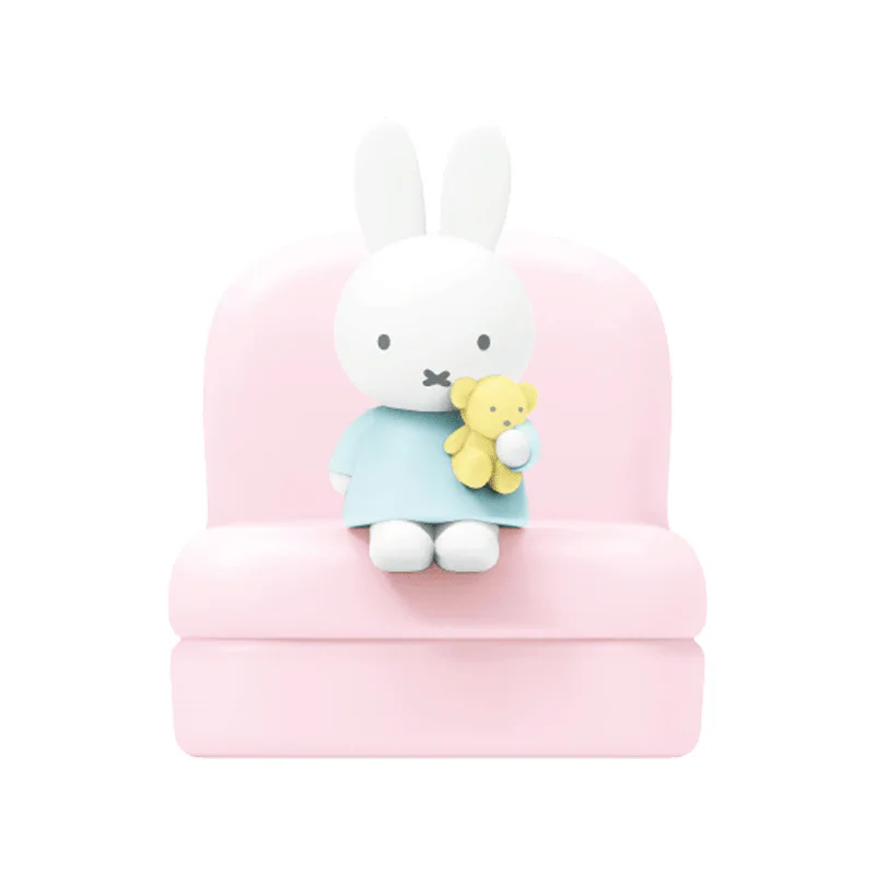 Kawaii Miffy Surrounding Sofa Mobile Phone Stand Fashion Play Model Hand Desk Decoration Cute Doll Toy Christmas Birthday Gifts - view 4