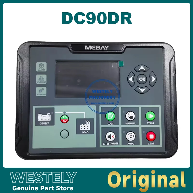 Mebay DC90DR Generator Controller Original LCD Display Self start Control Board Diesel Set Spare Parts