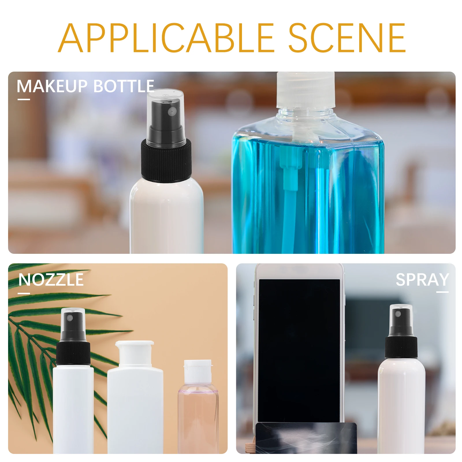 

20 Pcs Makeup Bottle Nozzle Fine Mist Sprayer Replacement Perfume Cover Small Pump Spray Tops Bottle Spray Tops Mist Sprayer